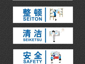 創意簡約企業6S管理展板設計 打造高效安全文化墻